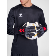 Guantes portero Hummel Hyper Grip Negro/Blanco/Rojo