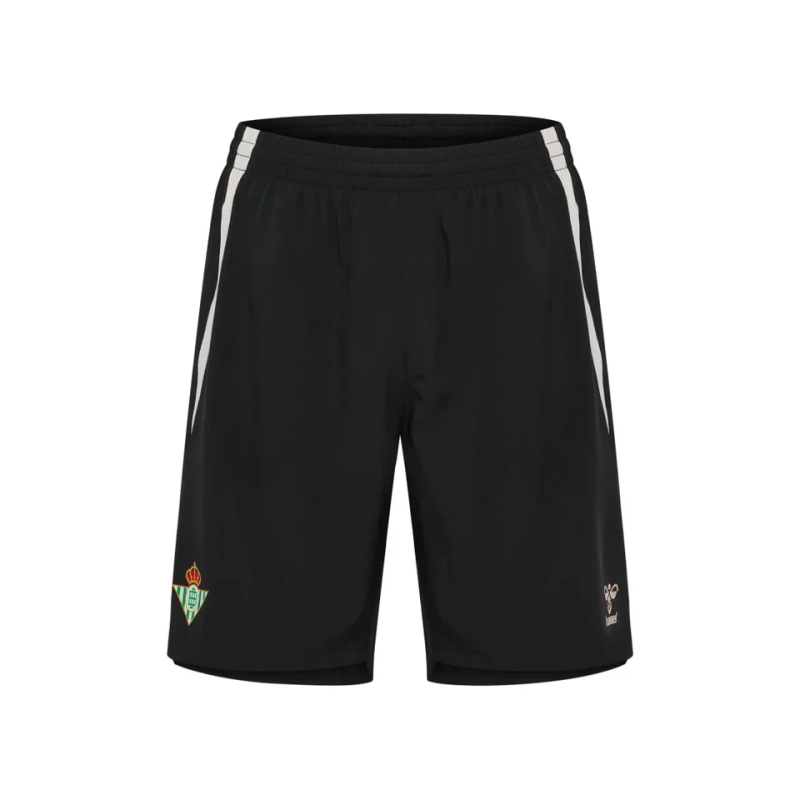 Pantalón corto entrenamiento Betis hombre negro y beige 25/26 TIENDA REAL BETIS - Feeberse
