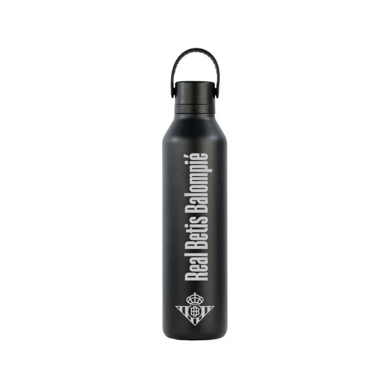 Botella Real Betis con escudo negra TIENDA REAL BETIS - Feeberse